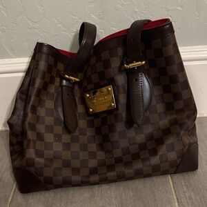 Louis Vuitton Damier Ebene Tote Brown Canvas